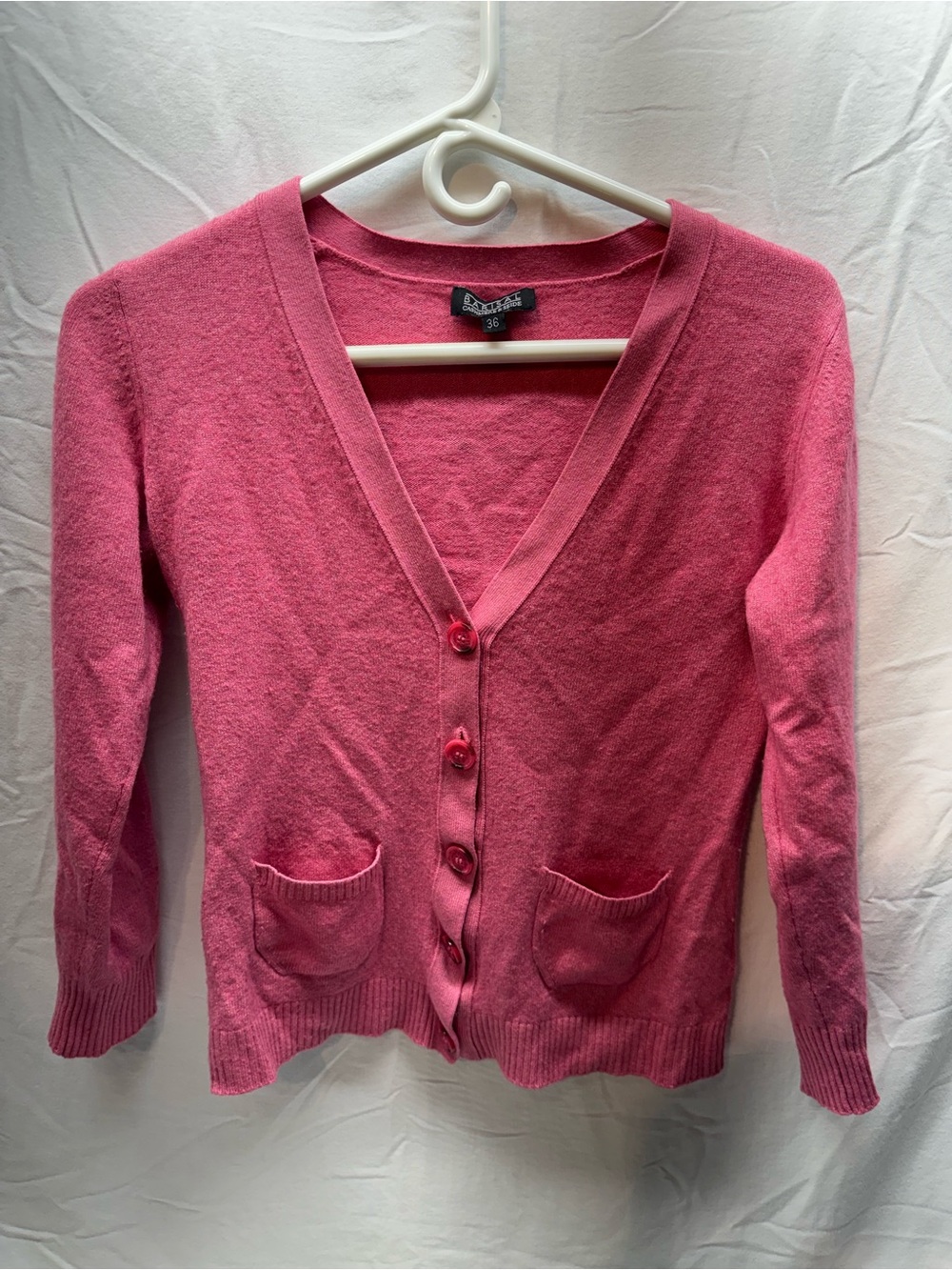 Barisal Cashmere Silk Cardigan Pink Size 36/US-Small Button Front Quiet Luxury